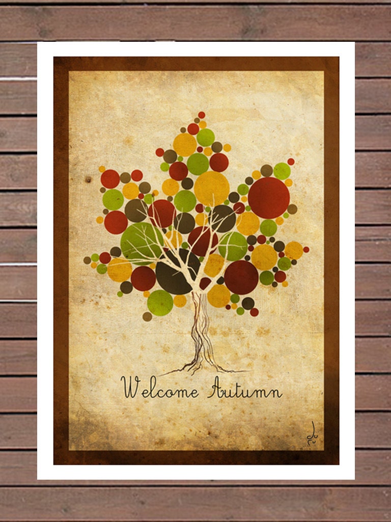 Welcome Autumn Print - A3