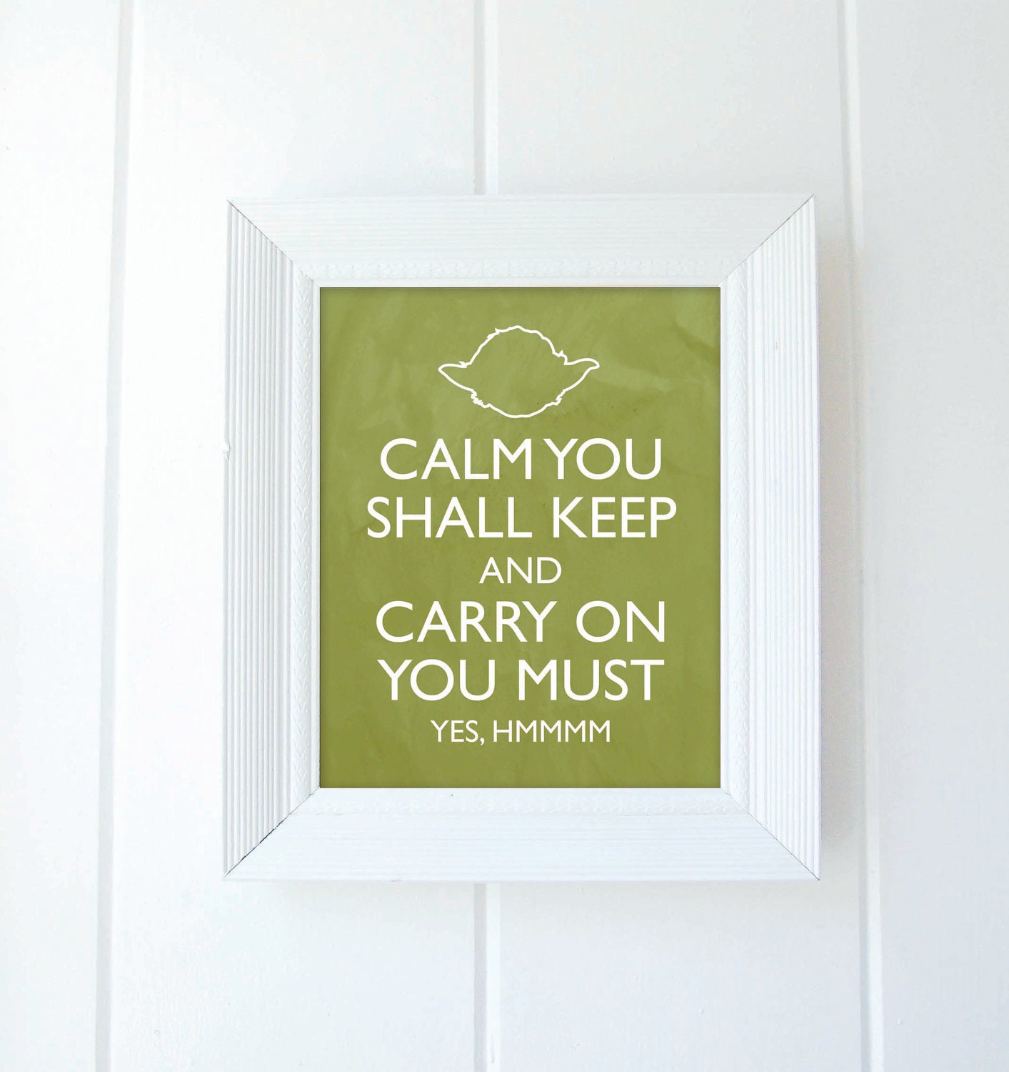 Yoda Meme, Star Wars, 8x10 Art Print, Vintage look