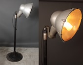 SALE - Huge vintage industrial spotlight searchlight - Benjamin nautical light floor lamp