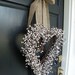White Berry Shabby Chic Heart Wedding Wreath