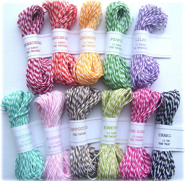 Baker's Twine Bundles - 120 Yards Twine - Baker's String for Friendship Bracelets, Kids Party Decor, Favor Bags, Gift Wrap, Hang Tags