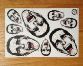 American Psycho Christian Bale Sticker Sheet Culture Cloth Zinc Collection