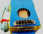 Epiphone Telephone Guitar Handmade Acoustic / Electric Antique Toy Real Guitar