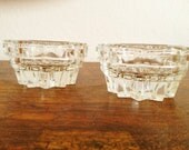 Vintage Fostoria Glass Taper Candle Holders