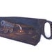 Antique Saw cast iron handle, original OOAK Painting