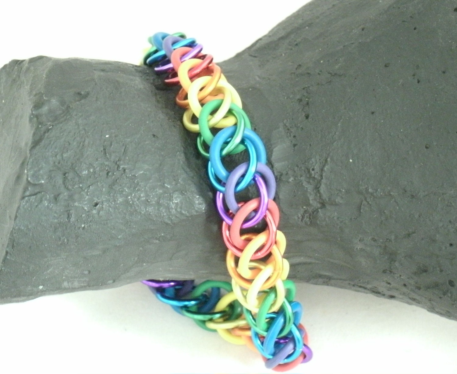 Stretch Chain Bracelet in Rainbow