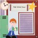 High School - Scrapbook Layout - Premade - Paper Pieced - Back to School