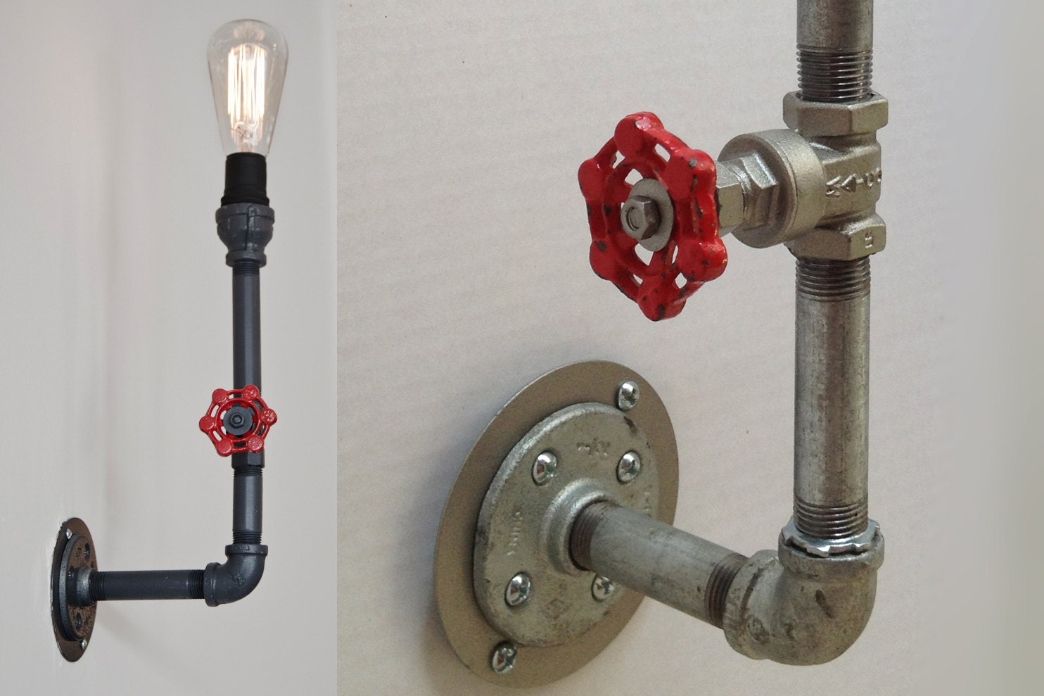 Industrial pipe valve fire engine sconce