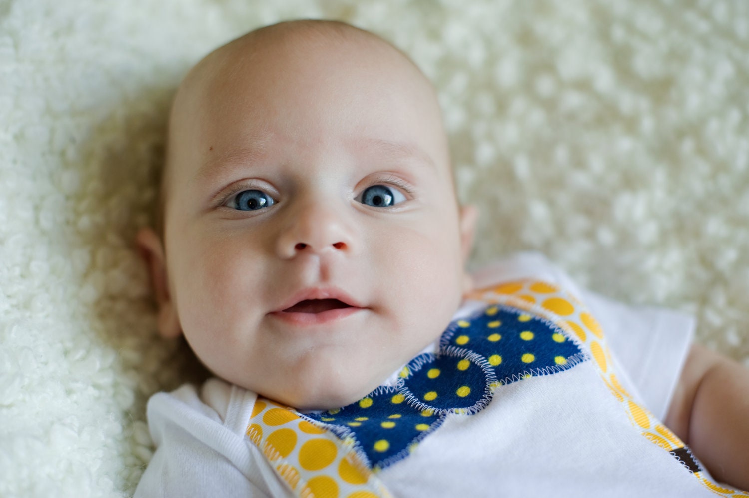 Swanky Baby Boy Onesie Bow Tie and Suspenders "The Wolverine" Michigan Wolverine Colors