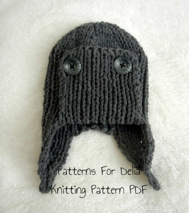 Ribbed Flat Hat - Free Knitting Pattern.