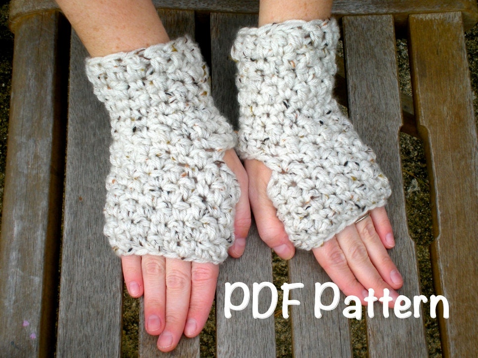 PATTERN:  Dreaming Tree Mitts, PDF easy crochet pattern, Fingerless Gloves, wrist warmers, mittens, InStant DownLoaD, Permission to Sell