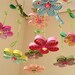 Baby Mobile - Baby Crib Mobile - Baby Nursery Mobile - Birds Mobile -Quilled Mobile -Baby Shower Gift - Birds in Rainbow Garden Handmade 8A