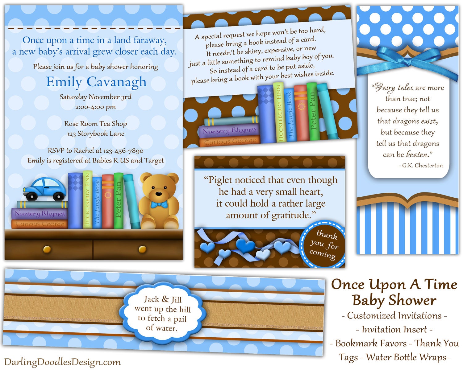 Printable Storybook Baby Shower Package