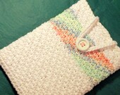Apple iPad Tablet Cover Sleeve, Mother's Day Gift, Universal Tablet Case, Deluxe Double Thick Crochet Cotton Tablet Sleeve