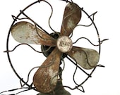 Vintage Fan Kesso Pre WW1 Adjustable Fan Industrial Age Chic Eclectic Home Decor Collectible Rustic