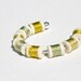 Gold Mini Wooden Spool Cuff Bracelet Ombre Gold Metallic