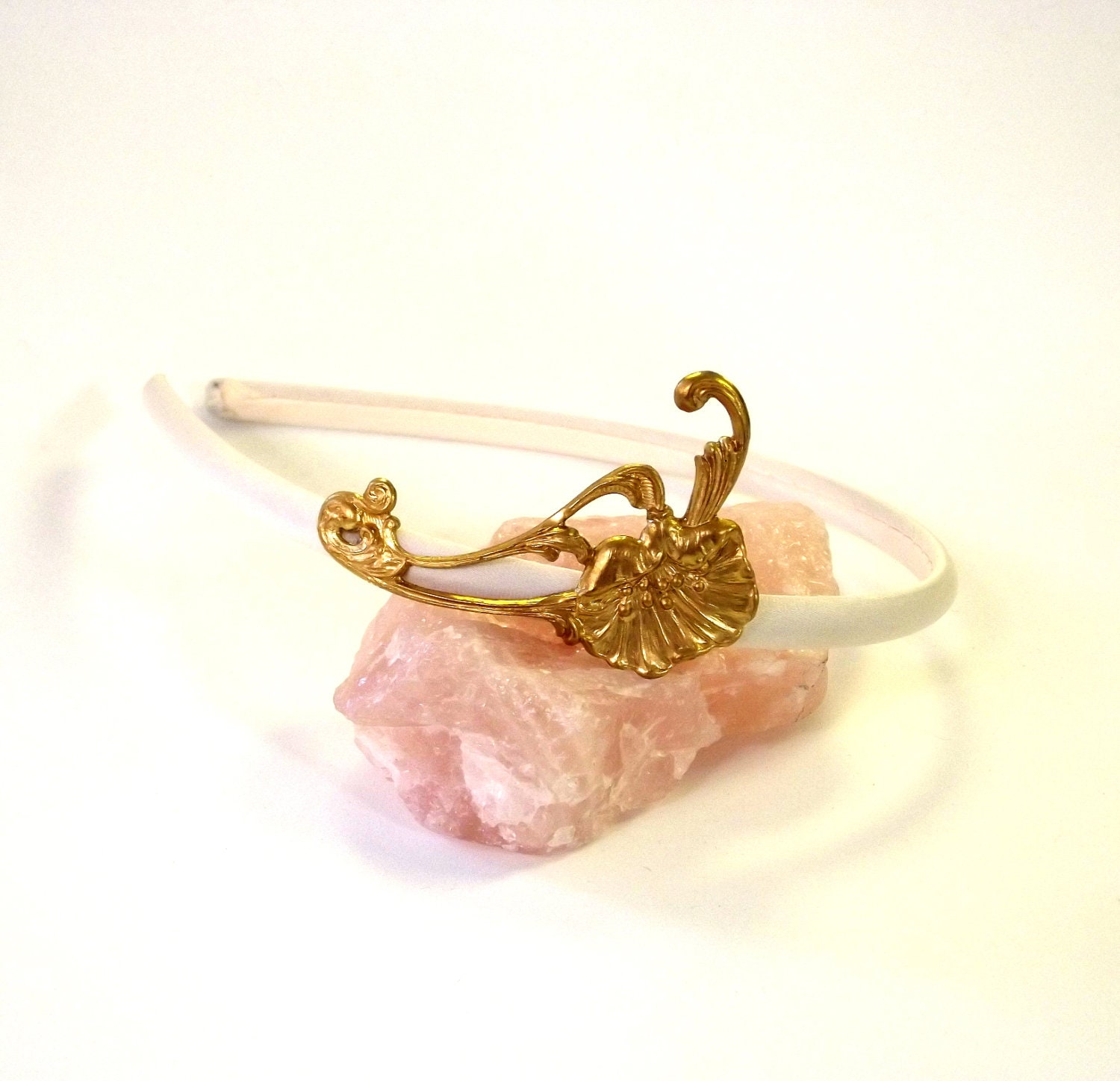 Handmade Headband, Vintage Inspired, Art Nouveau Style, Hair Accessory