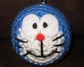 Handmade Doraemon Plush Amigurumi Crochet Plush Key Chain