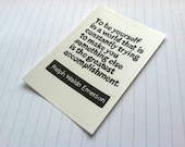 STICKER - Ralph Waldo Emerson - To be yourself in a world that is constantly trying to make you something else