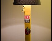 Desk Lamp made from recycled bike parts.
