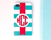 Monogrammed iPhone 5 or 4/4s Case - Pool Flag