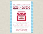 Bun in the Oven Invitation / Baby Shower Invitation