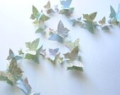 3D Butterfly Garland - Upcycled Atlas Butterflies,Nursery Decor,Crib Mobile,Baby Shower,Paper,Wedding,Decoration,Birthday,Party,Holidays