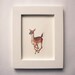 Robin, Fawn, Cardinal -Geometric, Minimal, Bird print, Original illustration
