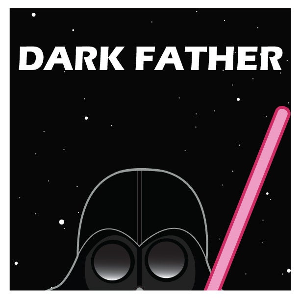 Darth Vader - Original Star Wars Artwork - 8.5" x 8.5" Dark Father print