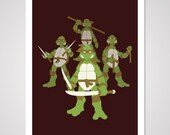 Turtle Power - 18x24 Art Print