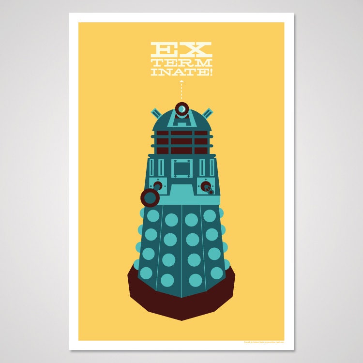 Exterminate - 12x18 Art Print