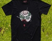 Listen To The Earth, illustration fitted soft Tshirt (Unisex)