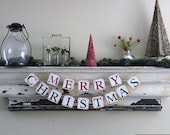 Christmas Banner - MERRY CHRISTMAS - Decoration or photo prop