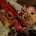 Farm animals paper mache papier mache Rooster mask