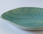 Turquoise Green Shallow Bowl