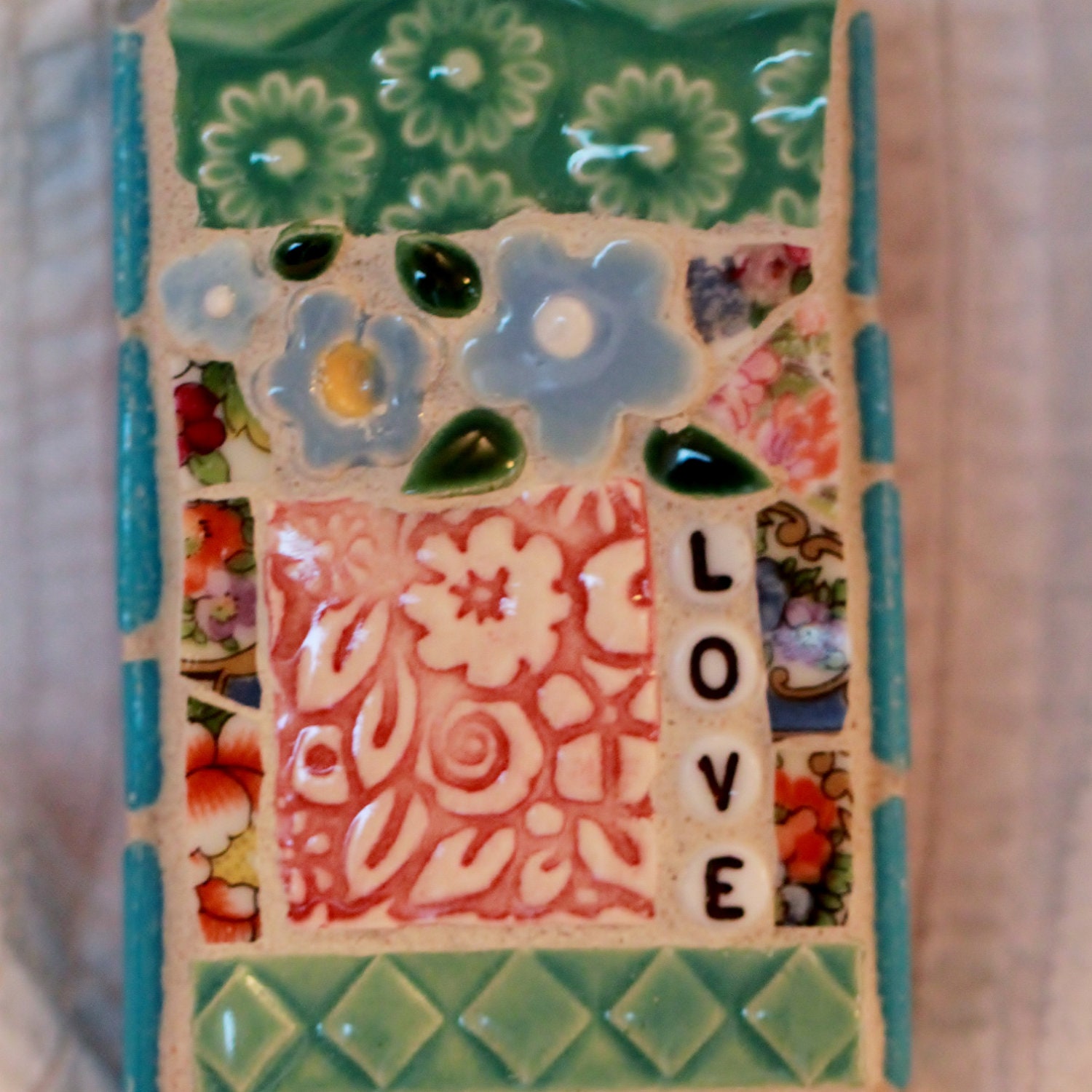 LOVE Mosaic wall art