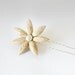 Flower Hair Pins, beige, everyday accessory