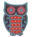 Iron on Applique/Patch Retro Owl