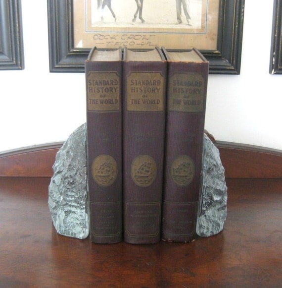 Blenko Glass iceberg Bookends