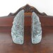 Blenko Glass iceberg Bookends