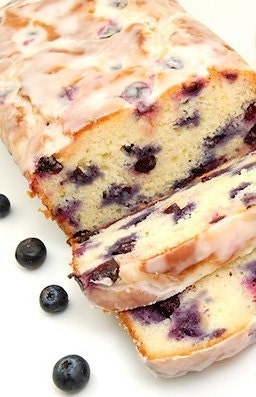 Cake Blueberry White Chocolate Loaf  with icing, over 1 LB Made fresh to order, Birthday party, Holiday Gifts