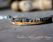 Burnt Orange and Gray Rusted Metal, Macro Photography Print with Industrial Rustic Style, 8x12