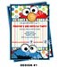 Sesame Street Invitation - Elmo Invitation - Cookie Monster Invitation - Party Printable Invitation - Photo Option -- 6 Design Options