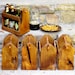 3 Beer Caddy - Home Brew - Six Pack Carrier-  3  Beer Bottle Carriers - Bottle Opener -EcoFriendly -  Best Man Gift - Groomsmen Gift