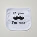 1st Birthday Boy Mustache Onesie Bib Gift Set For The Little Man