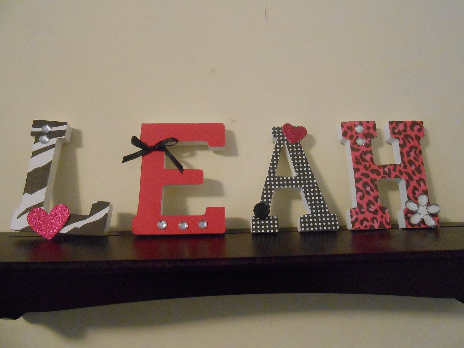 Custom Wooden Letters - Custom Painted - Custom Made - Baby Nursery Decor / Toddler / Child Room - Boy or Girl