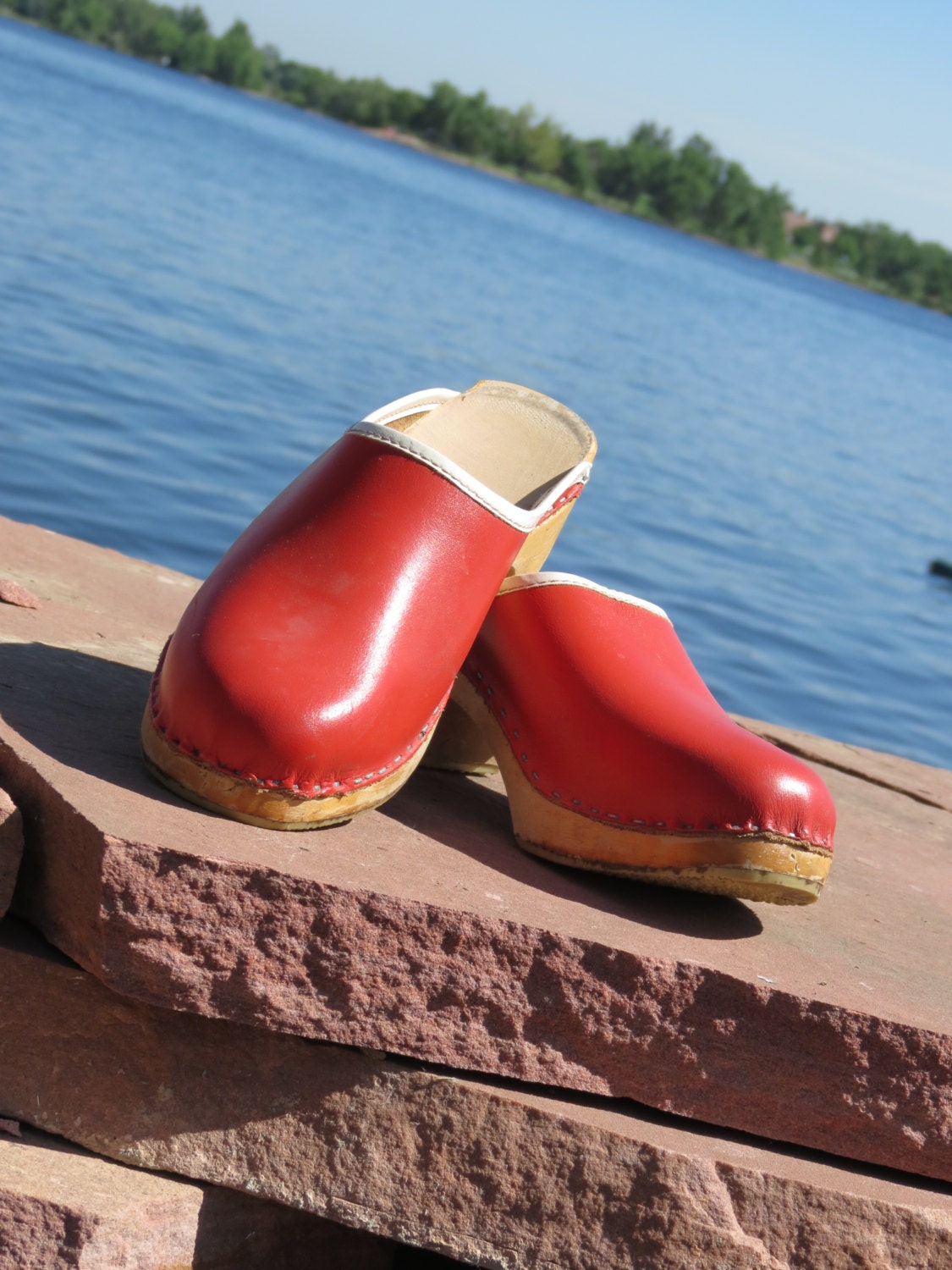 Vintage Wooden Clogs, Denmark