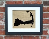 Cape Cod Wall Decor, Cape Cod Wall Art, Nautical Burlap Decor