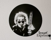 Jerry Garcia Vinyl Record Painting