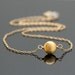 Gold COIN Disc Necklace, Gold Filled and 24K Gold Vermeil, Brushed Round Necklace.
